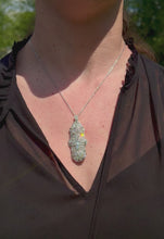 Load and play video in Gallery viewer, Antique Platinum and Diamonds Pendant Necklace/ Brooch
