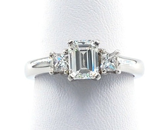 Emerald cut 3-Stone Diamond Ring