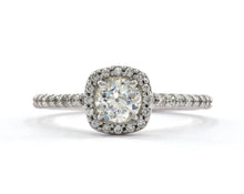 Load image into Gallery viewer, Round Diamond Halo Engagement Ring
