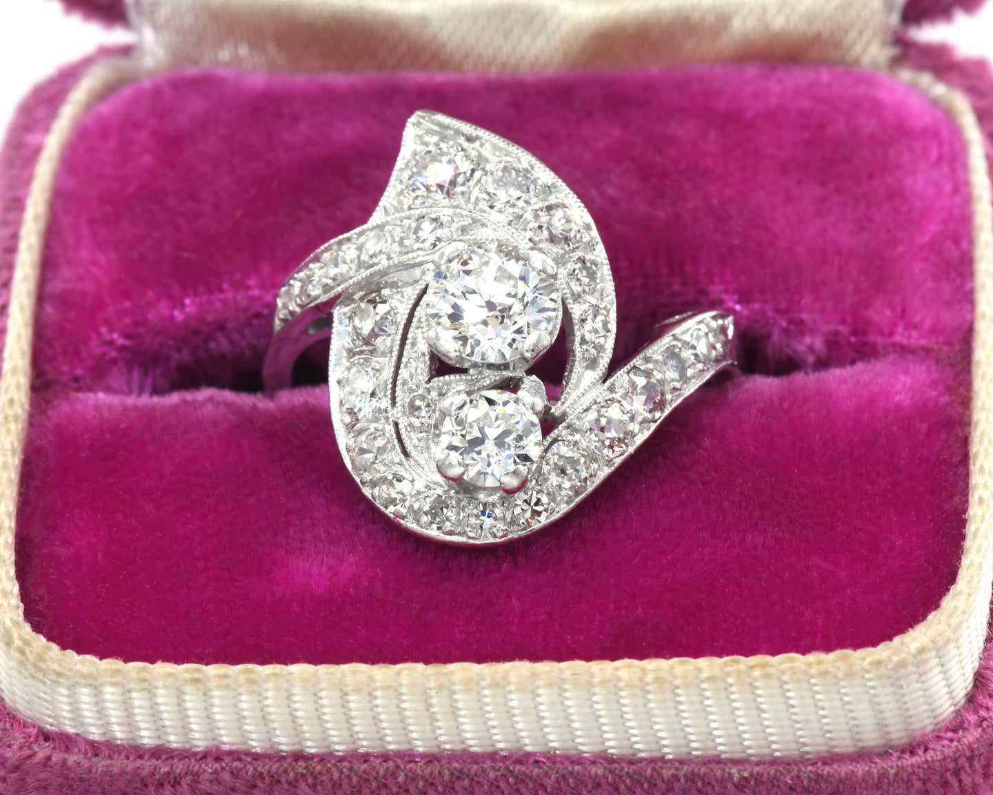 Stunning Retro Era Diamond Cocktail Ring