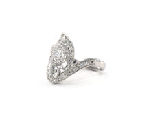 Load image into Gallery viewer, Antique Platinum and Diamond Cocktail Ring
