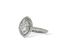 Load image into Gallery viewer, Marquise Diamond Halo Engagement Ring
