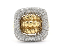 Load image into Gallery viewer, Two Tone Diamond Buckle Ring

