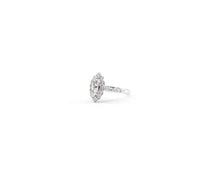 Load image into Gallery viewer, Marquise Diamond Halo Engagement Ring
