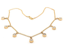 Load image into Gallery viewer, Bezel-set Diamond Dangle Necklace
