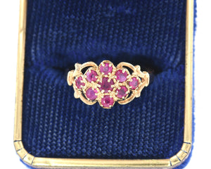 Vintage 10K Yellow Gold Ruby Ring