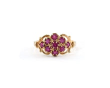 Load image into Gallery viewer, Vintage 10K Yellow Gold Ruby Ring
