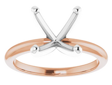 Load image into Gallery viewer, Rose Gold Solitaire Setting
