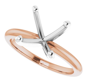 Rose Gold Solitaire Setting