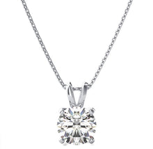 Load image into Gallery viewer, Made to Order: Round Diamond Solitaire Pendant Necklace
