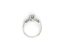 Load image into Gallery viewer, Vintage Circa 1950s 14K White Gold Diamond Engagement Ring

