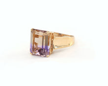 Load image into Gallery viewer, 14K yellow gold Ametrine ring.
