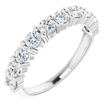 Load image into Gallery viewer, Round Diamond Wedding Band in 14k White Gold
