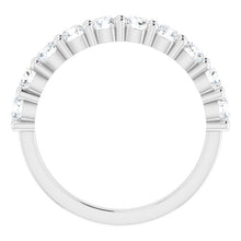 Load image into Gallery viewer, Round Diamond Anniversary Band in 14k White Gold
