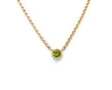 Load image into Gallery viewer, Peridot Solitaire Pendant

