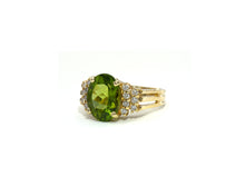 Load image into Gallery viewer, Peridot and Diamond Ring
