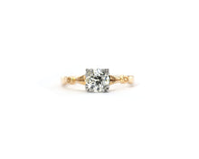 Load image into Gallery viewer, Vintage 14K yellow and white gold diamond solitaire engagement ring.
