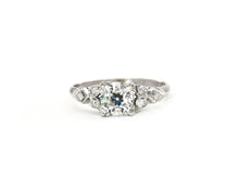 Load image into Gallery viewer, Vintage Platinum Engagement Ring Set With Old European and Single Cut Diamonds
