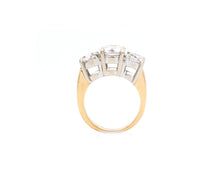Load image into Gallery viewer, 3-Stone Diamond Engagement Ring Side View
