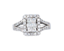 Load image into Gallery viewer, Halo Cluster Diamond Engagement Ring
