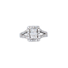 Load image into Gallery viewer, Cluster Diamond Halo Engagement Ring

