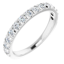Load image into Gallery viewer, French-set Diamond Wedding Band
