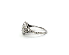 Load image into Gallery viewer, Vintage 14K White Gold Ring Set With Old European Cut Diamonds
