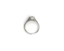 Load image into Gallery viewer, Vintage platinum and diamond engagement ring.
