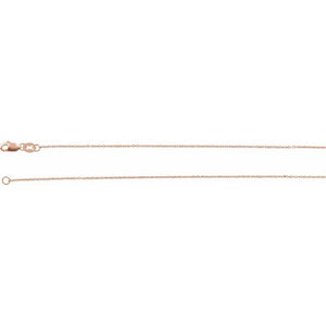 Rose Gold Diamond-cut Cable Chain
