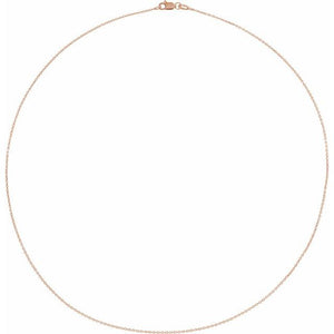 Rose Gold Diamond-cut Cable Chain